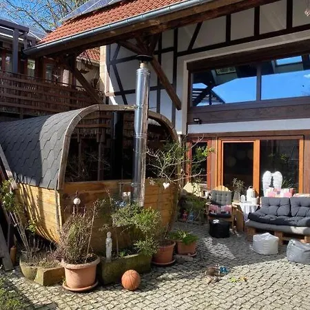 Einzimmerapartment Mit Fass Sauna Frankisch-Crumbach Exterior photo